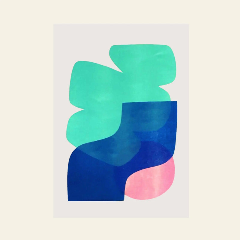 Bbblob Sundown & Horizon, 2020, Risograph (30x42)