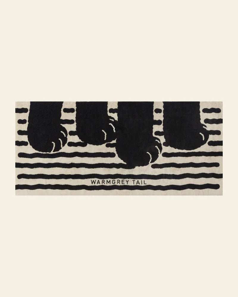 WARMGREY TAIL Paw Big Bath Towel