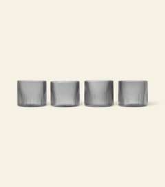 ferm LIVING Ripple 低杯,4 件套