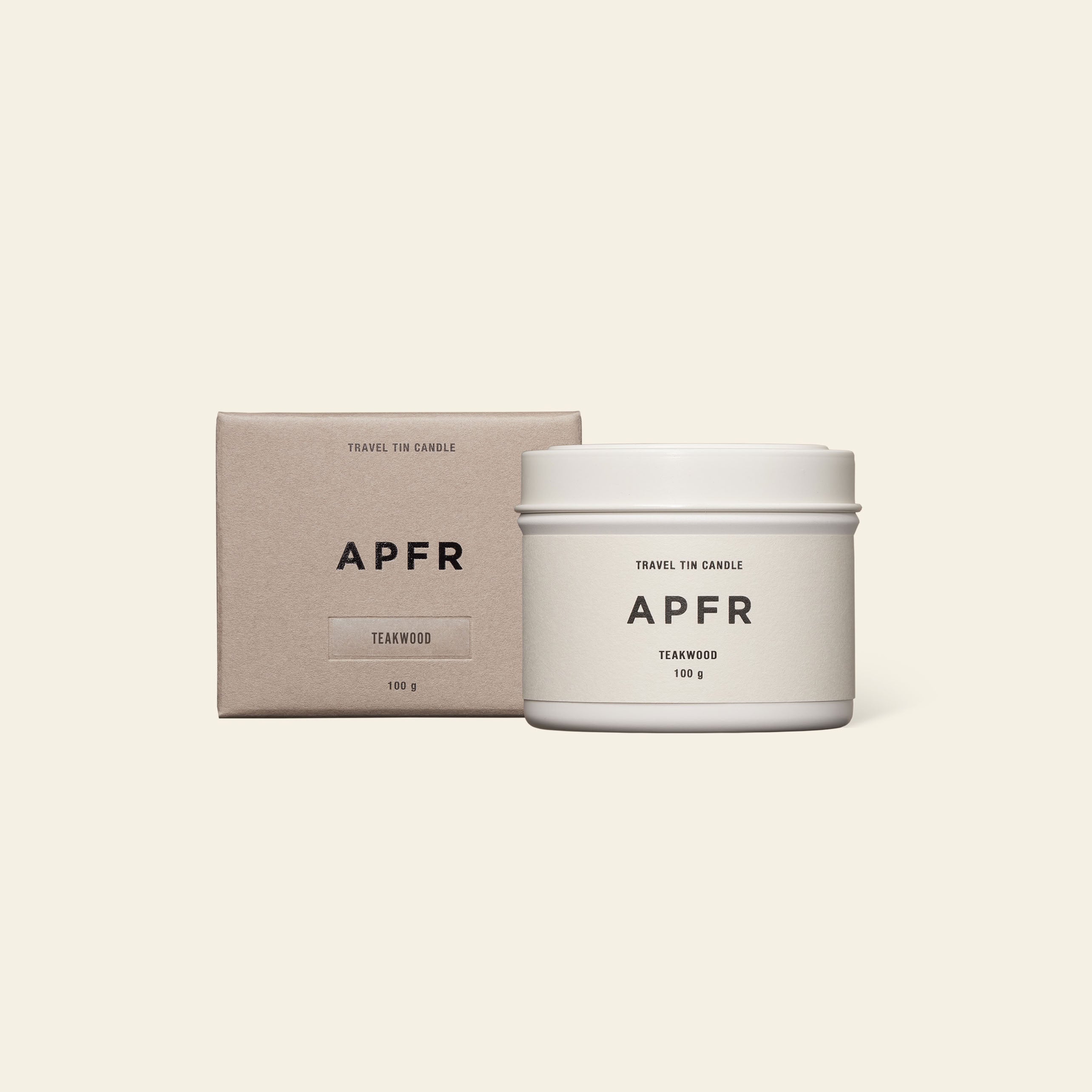 APFR Travel Tin Candle - Teakwood