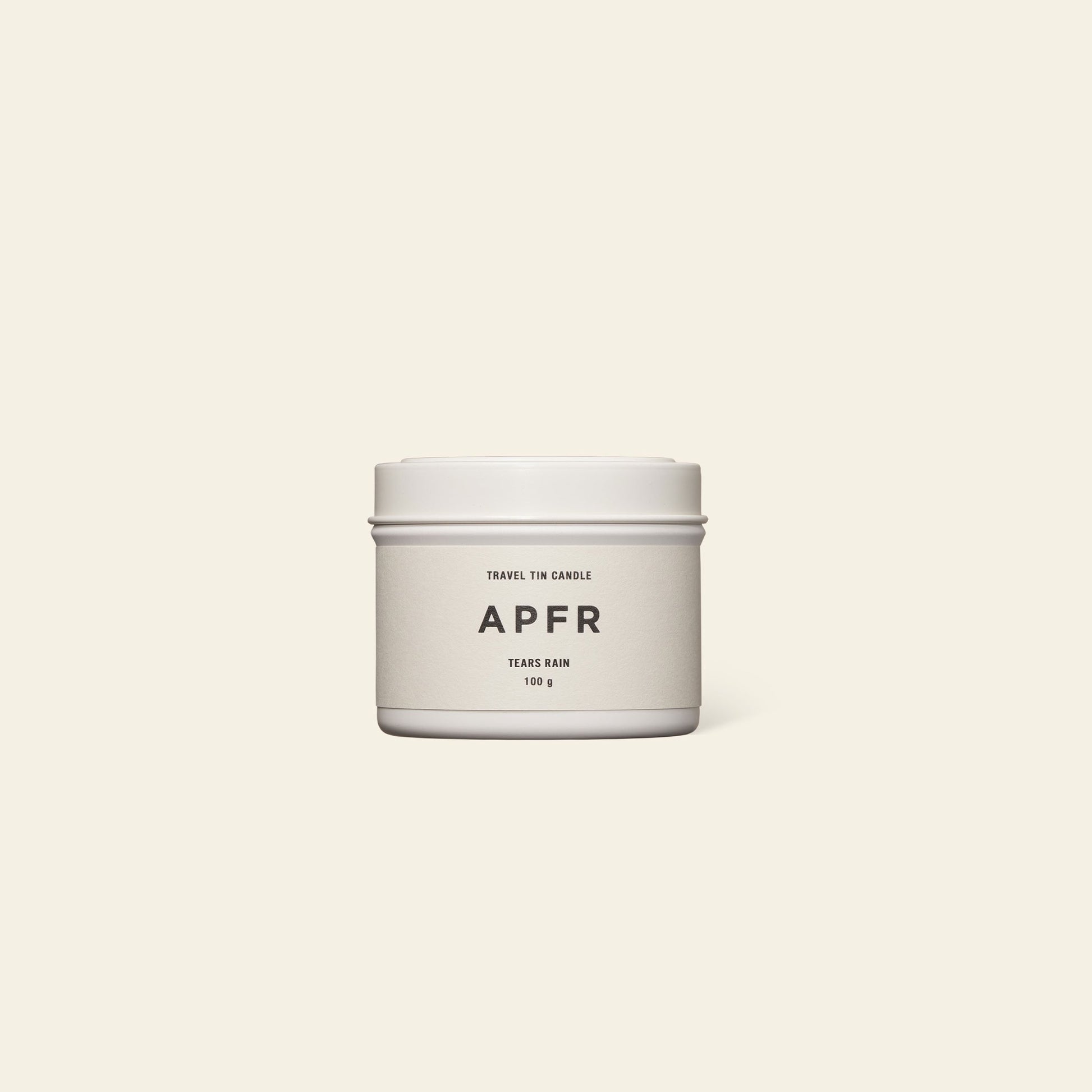 APFR Travel Tin Candle Tears Rain
