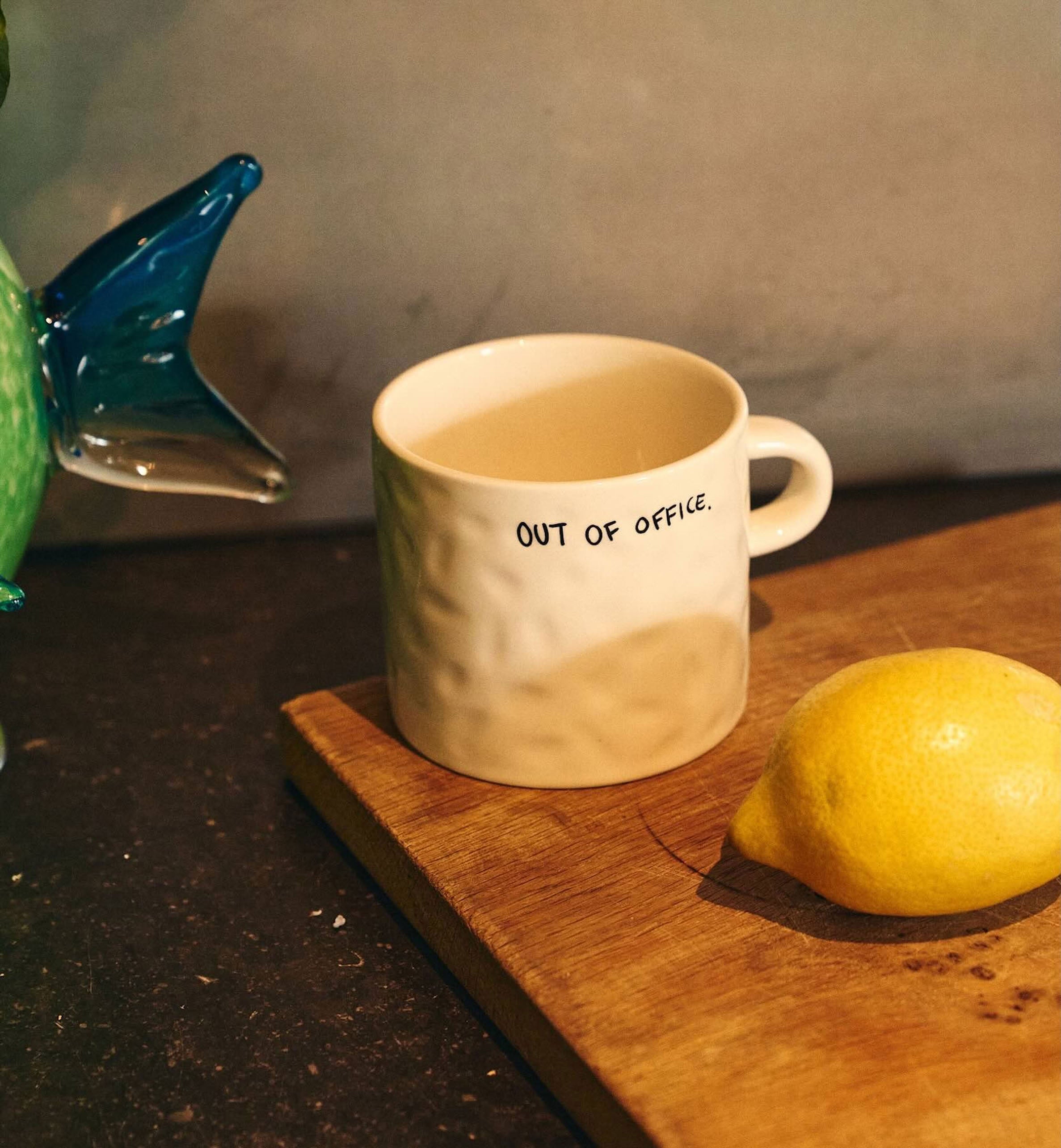Anna + Nina Out of Office Mug - White