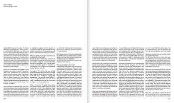 Apartamento’s The House of Xavier Corberó by Apartamento presents a two-page magazine spread in serif font columns, highlighting an interview on surrealist sculpture and Corberó’s Esplugues de Llobregat home, with title and author top left.