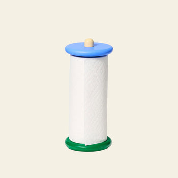 Areaware Spool Paper Towel Holder Blue/Yellow/Green