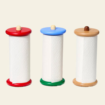 Areaware Spool Paper Towel Holder Blue/Yellow/Green