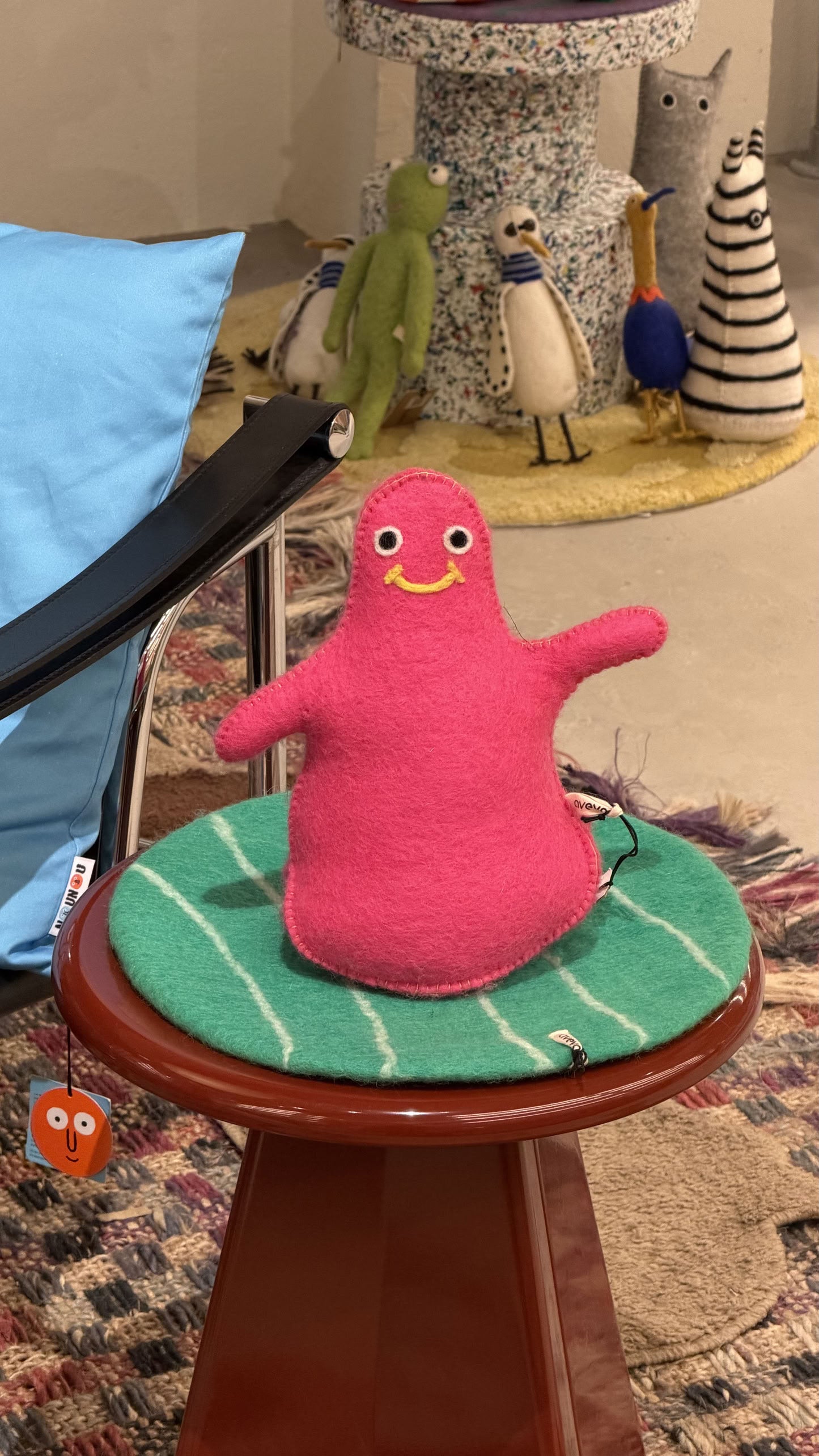Aveva Design Dumpling Door Stop & Bookend Cerise