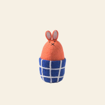 Aveva Design Egg Bunny Coral Electric Blue