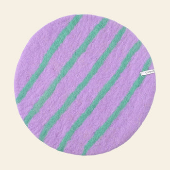 Aveva Design Seat Cushion 25 Lilac Stripes