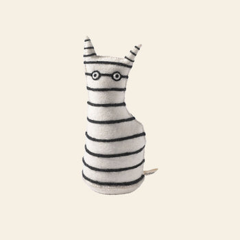 Aveva Design The Curious Cat Door Stop & Bookend Stripes