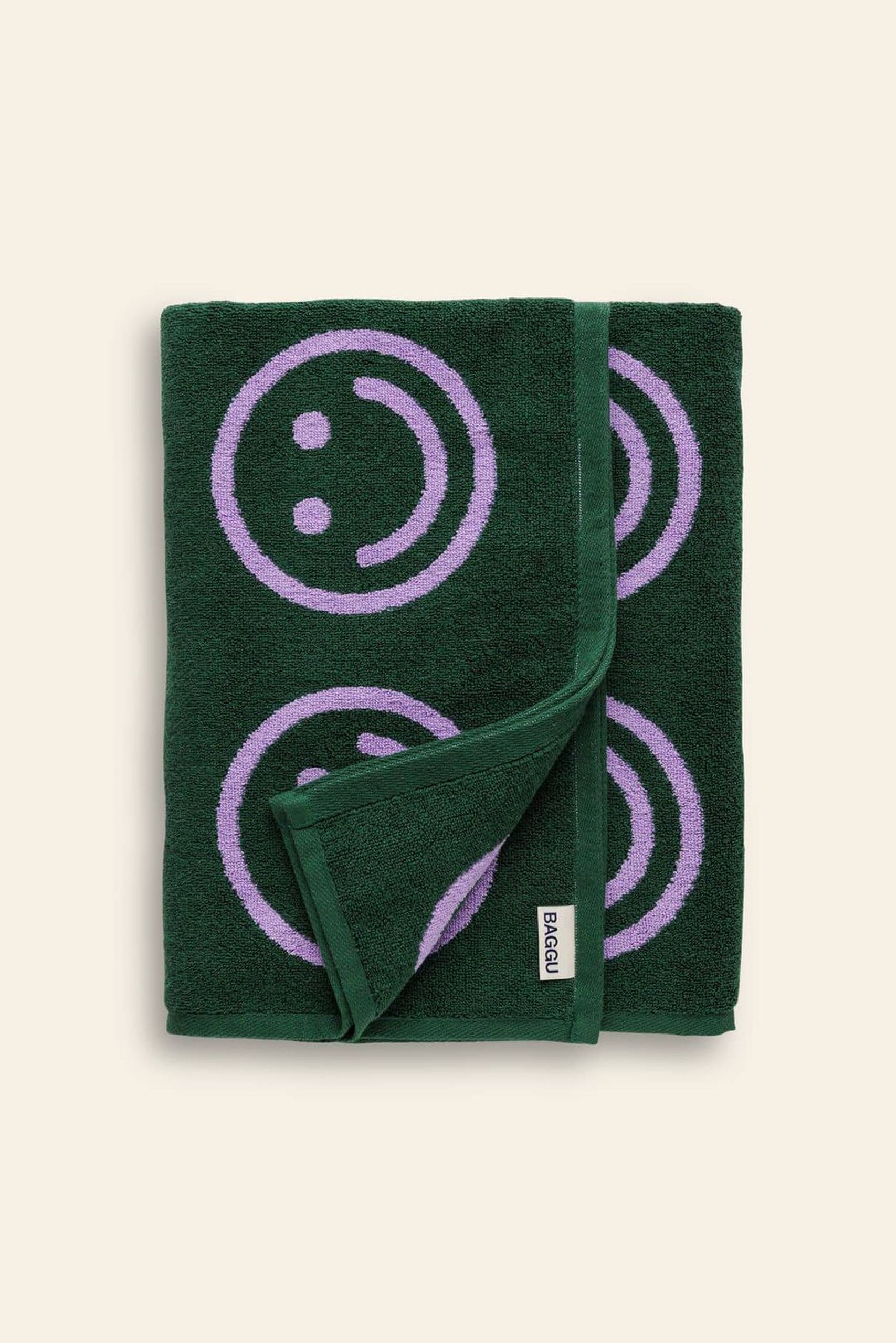 BAGGU Bath Towel Lavender Forest Happy 1