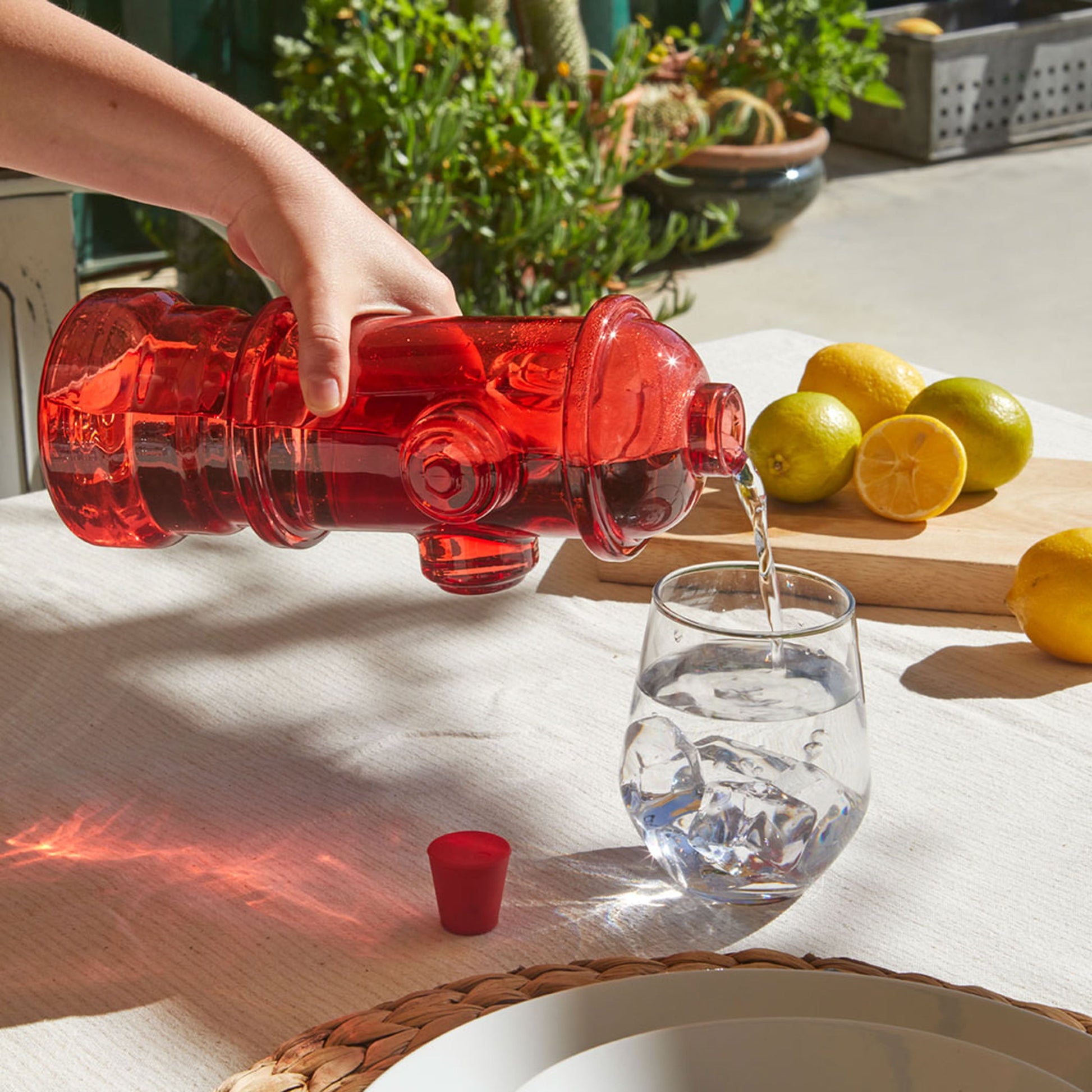 Balvi Hydrant Bottle Red