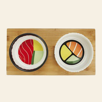 Balvi Komeki Pet Feeder Bowl Set