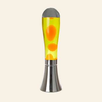 Balvi Magma Lava Lamp Silver/Yellow
