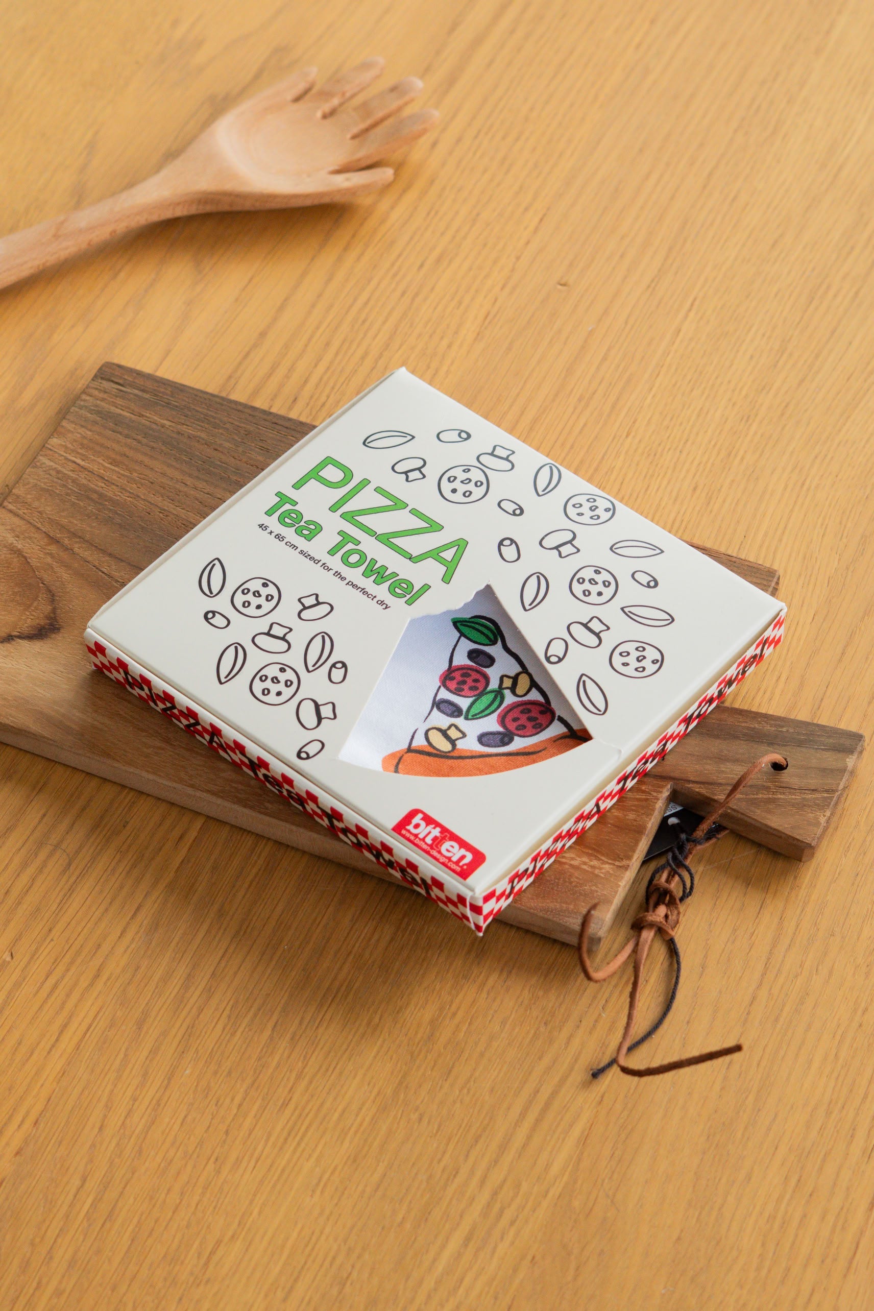 Bitten Pizza Tea Towel