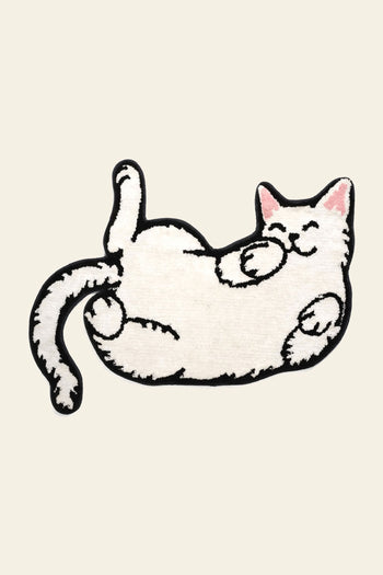 Bitten Sleepy Cat Rug