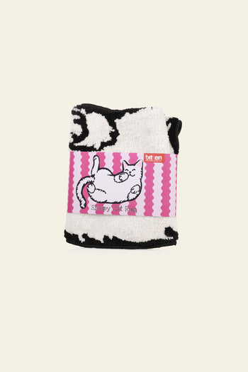 Bitten Sleepy Cat Rug