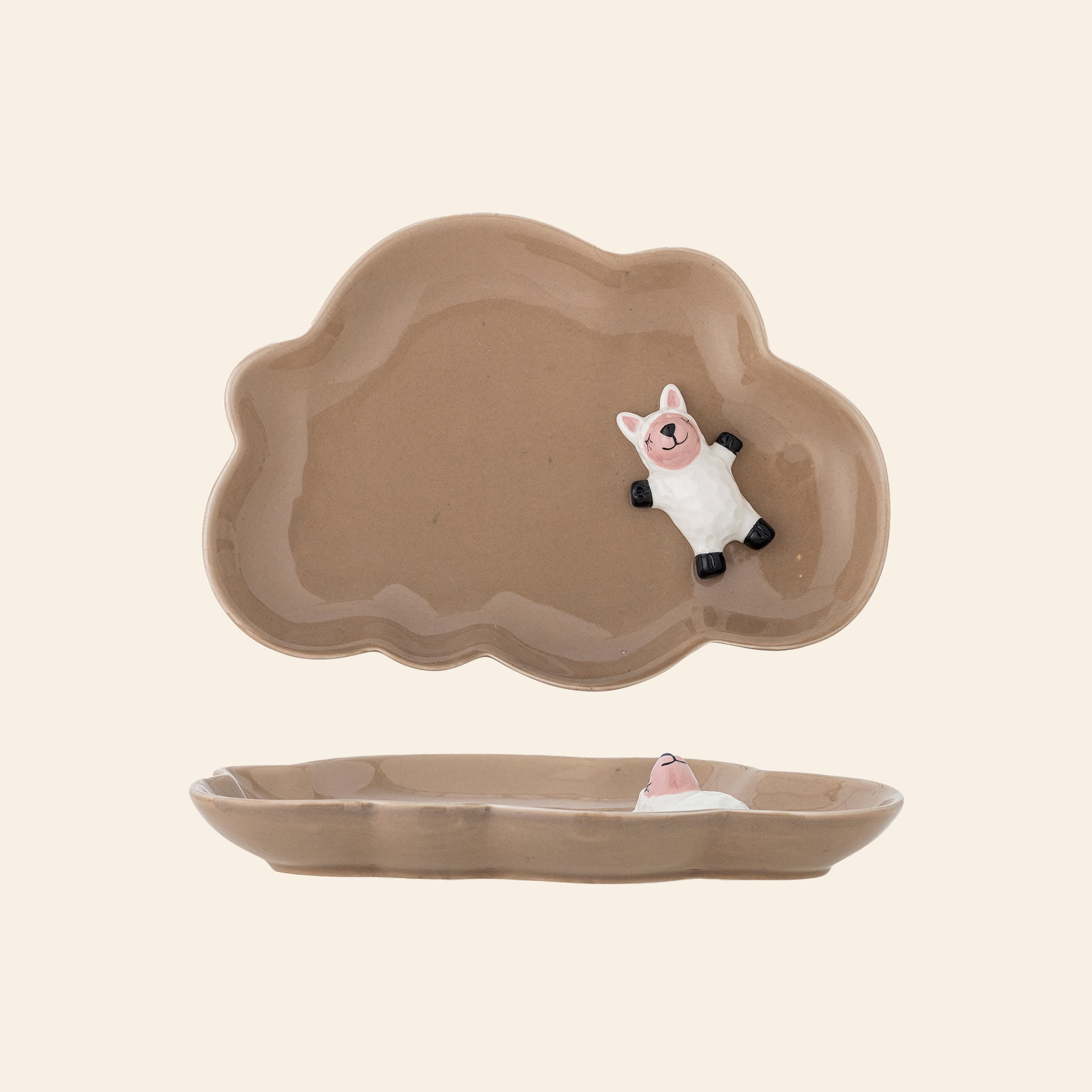 Bloomingville Dolly Plate - Brown