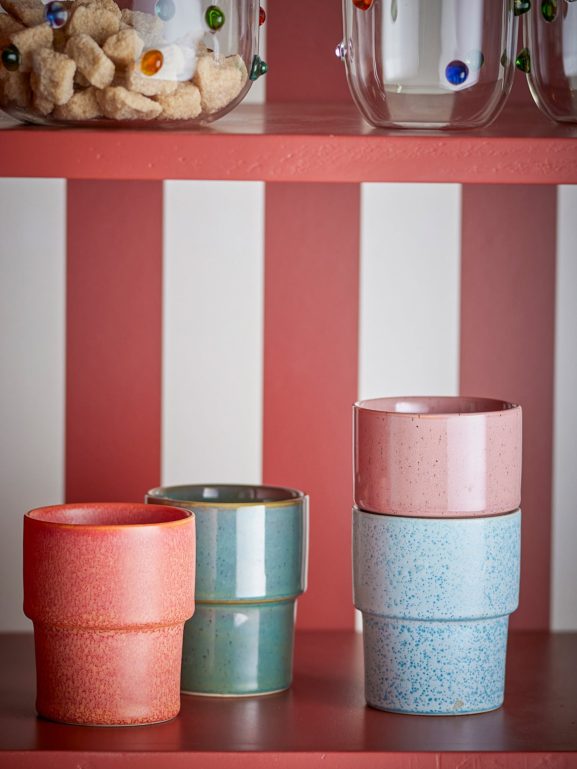 Bloomingville Ewan Cup Set of 4 Multicolour