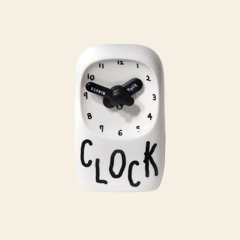 Bmix Studio x INAP Edition Ceramic Desk Long Clock Black Hands