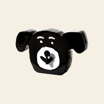 Bmix Studio x INAP Edition Ceramic Dog Clock Black