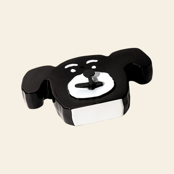 Bmix Studio x INAP Edition Ceramic Dog Clock Black