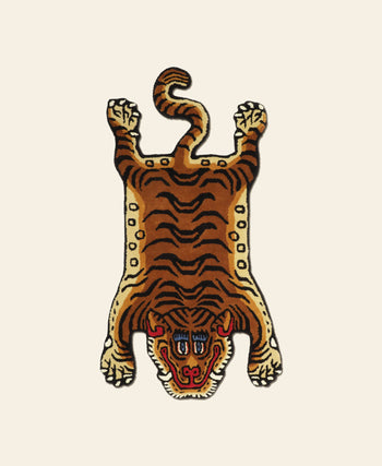 Bongusta Tiger Rug Small Multicolour 1