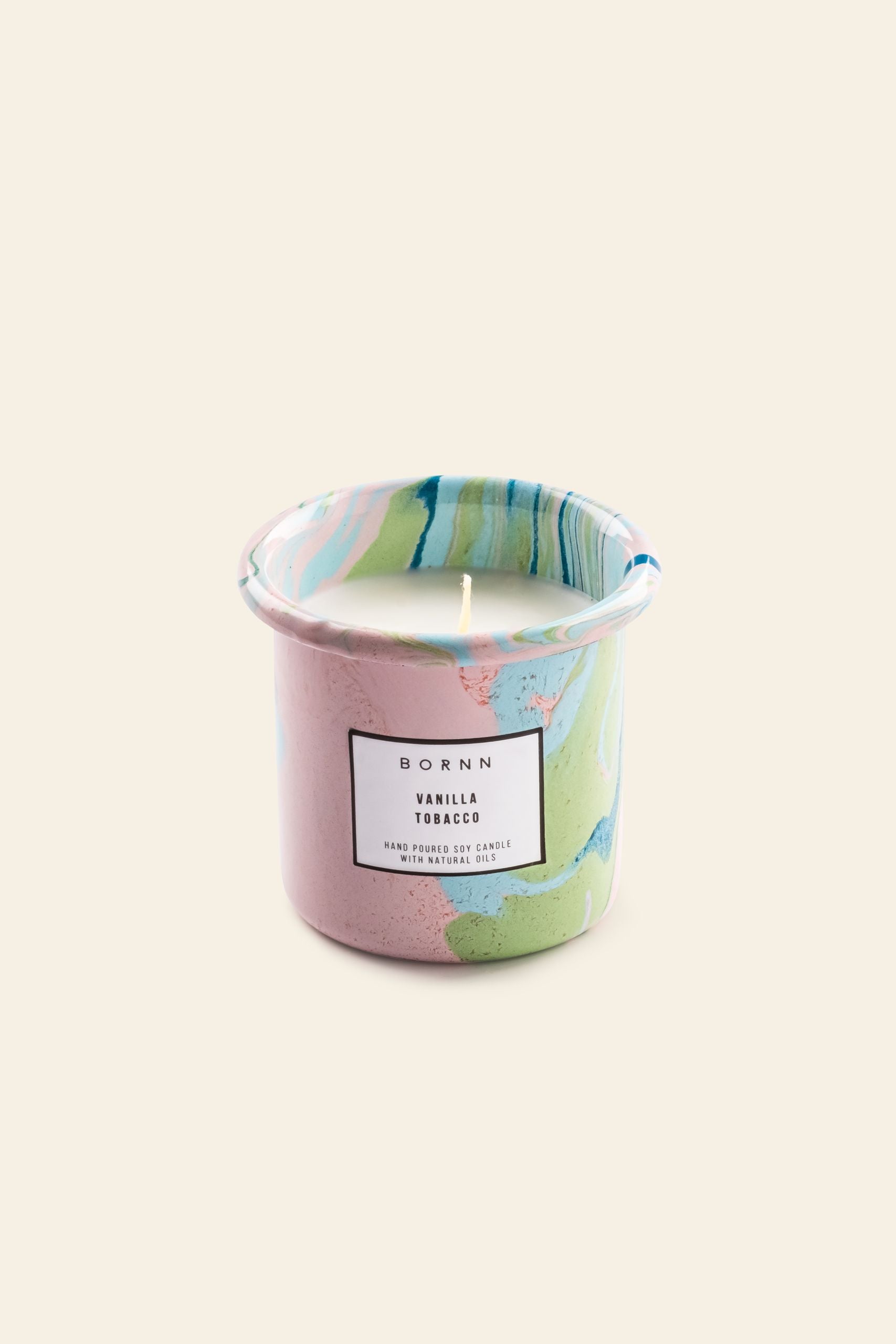 Bornn Enamelware Candle Tobacco-Vanilla