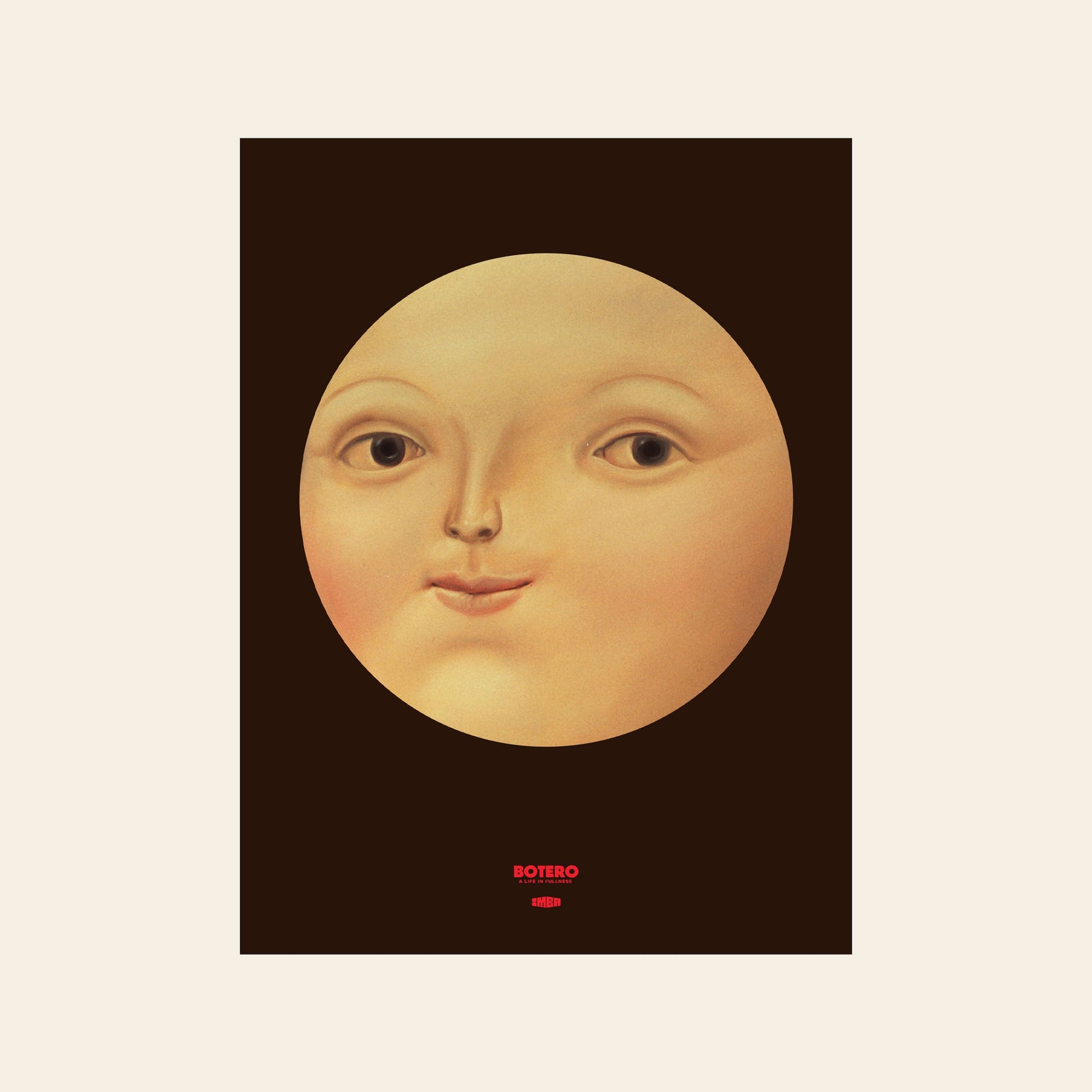 Botero Mona Lisa Face Poster (30x40)