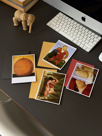 Botero Orange Postcard