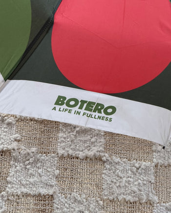 Botero Patterned Umbrella White/Green/Red