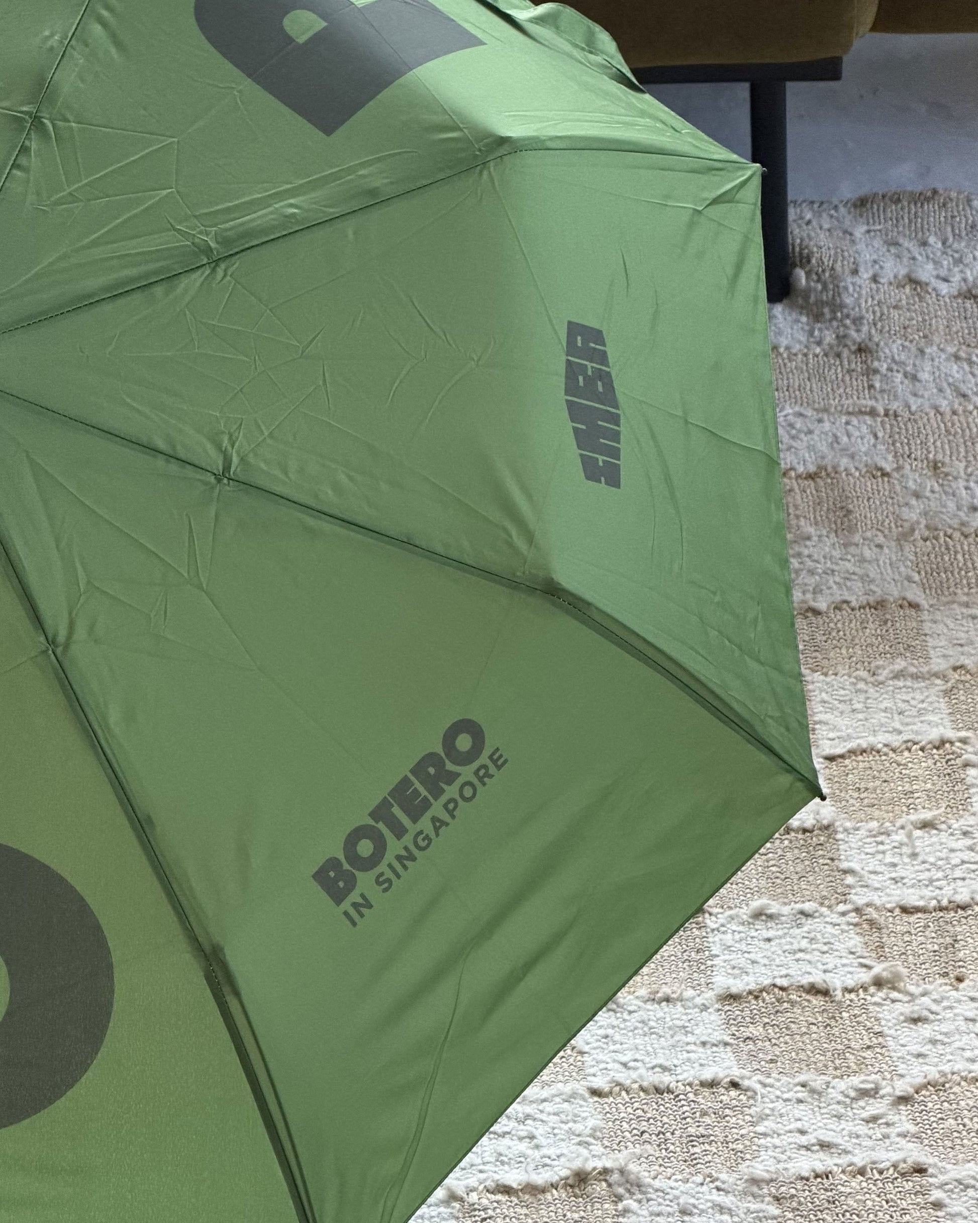 Botero Typography Umbrella Green/Black