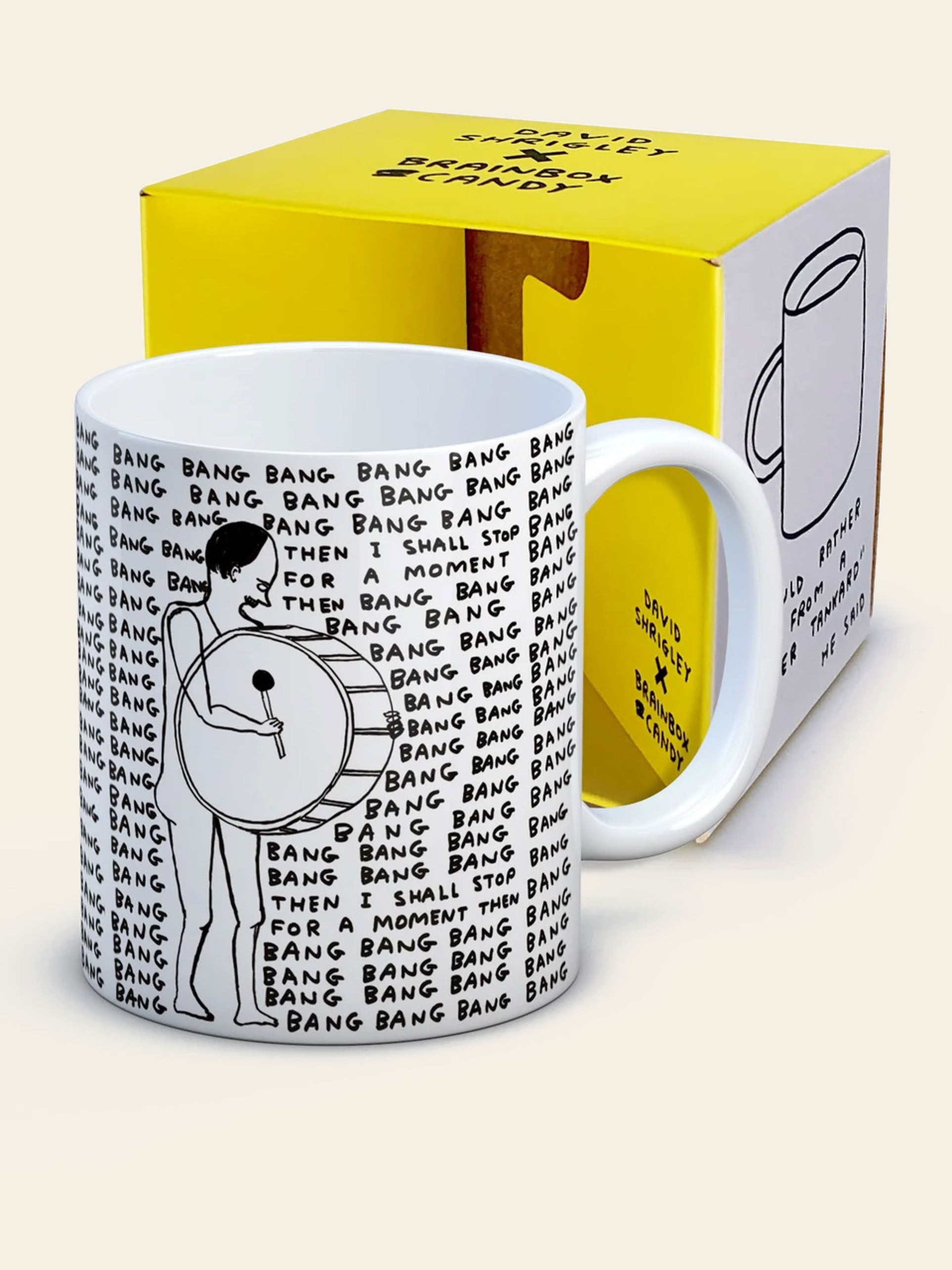 Brainbox Candy David Shrigley Bang Bang Bang Mug