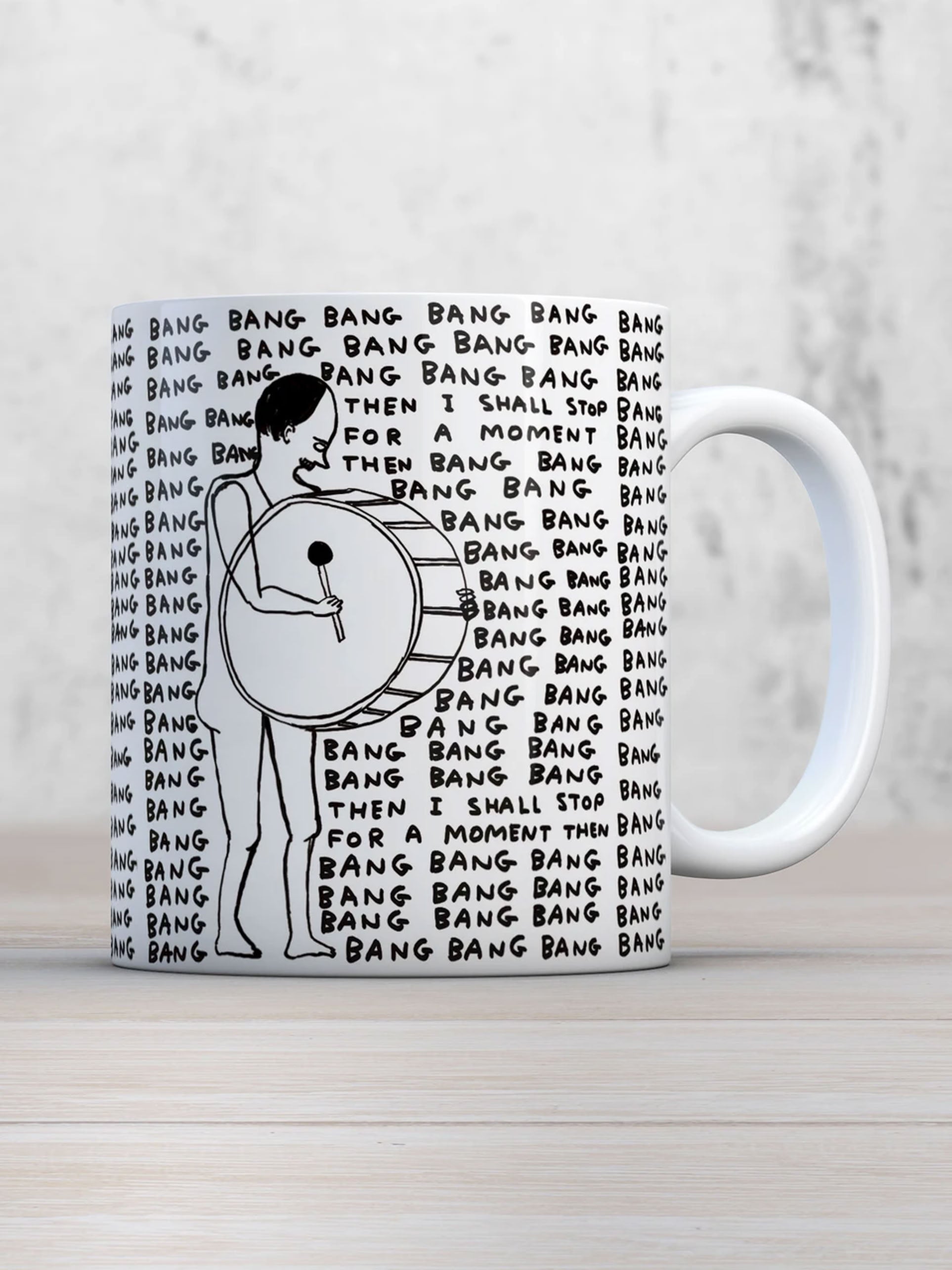 Brainbox Candy David Shrigley Bang Bang Bang Mug