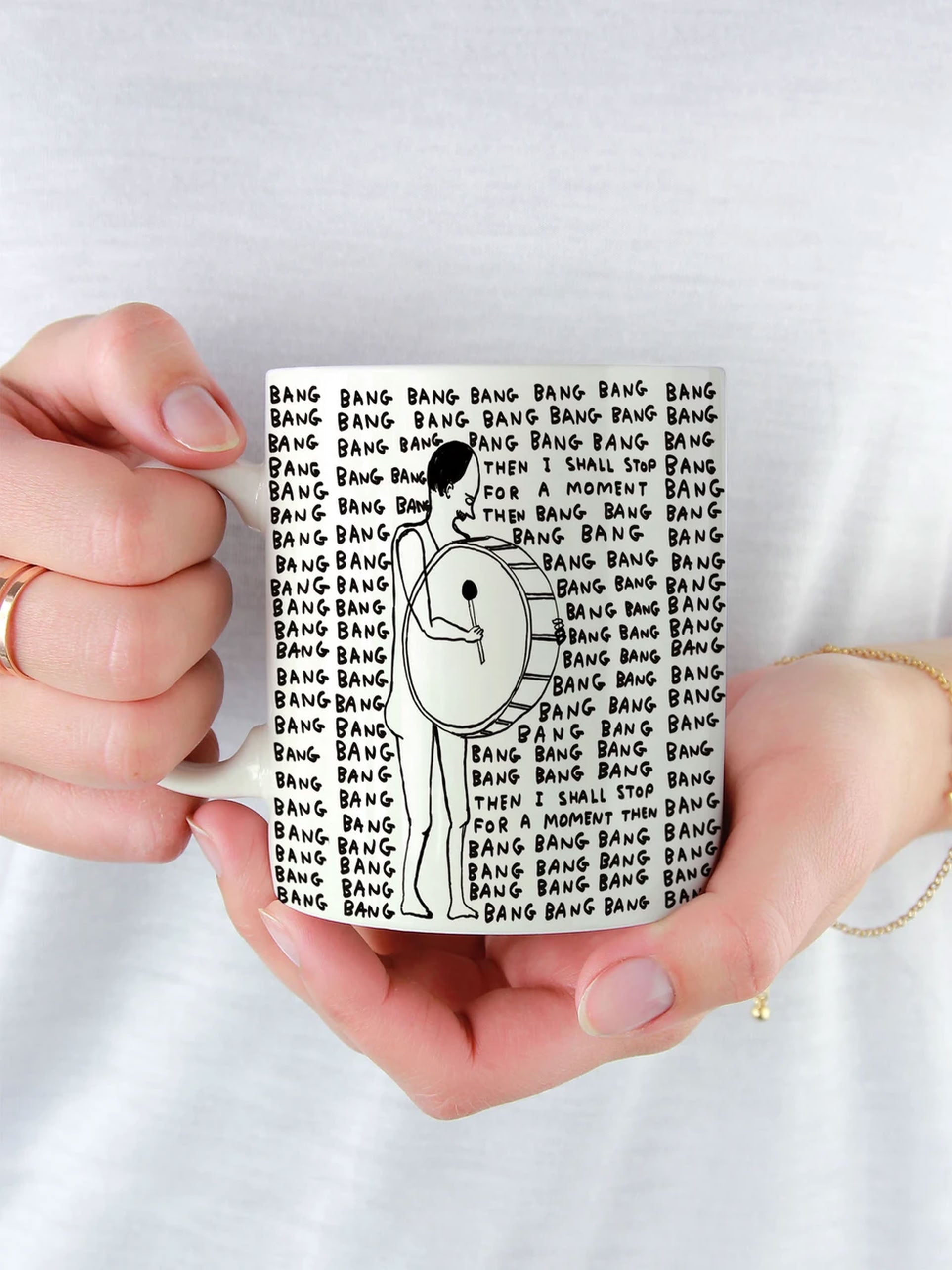 Brainbox Candy David Shrigley Bang Bang Bang Mug
