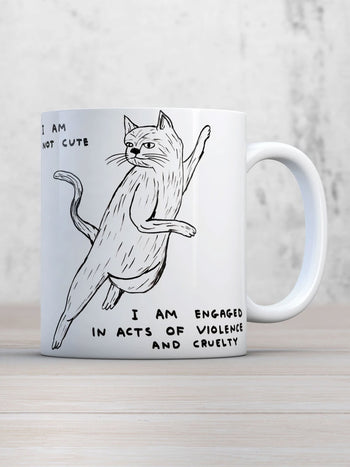 Brainbox Candy David Shrigley I Am Not Cute Mug