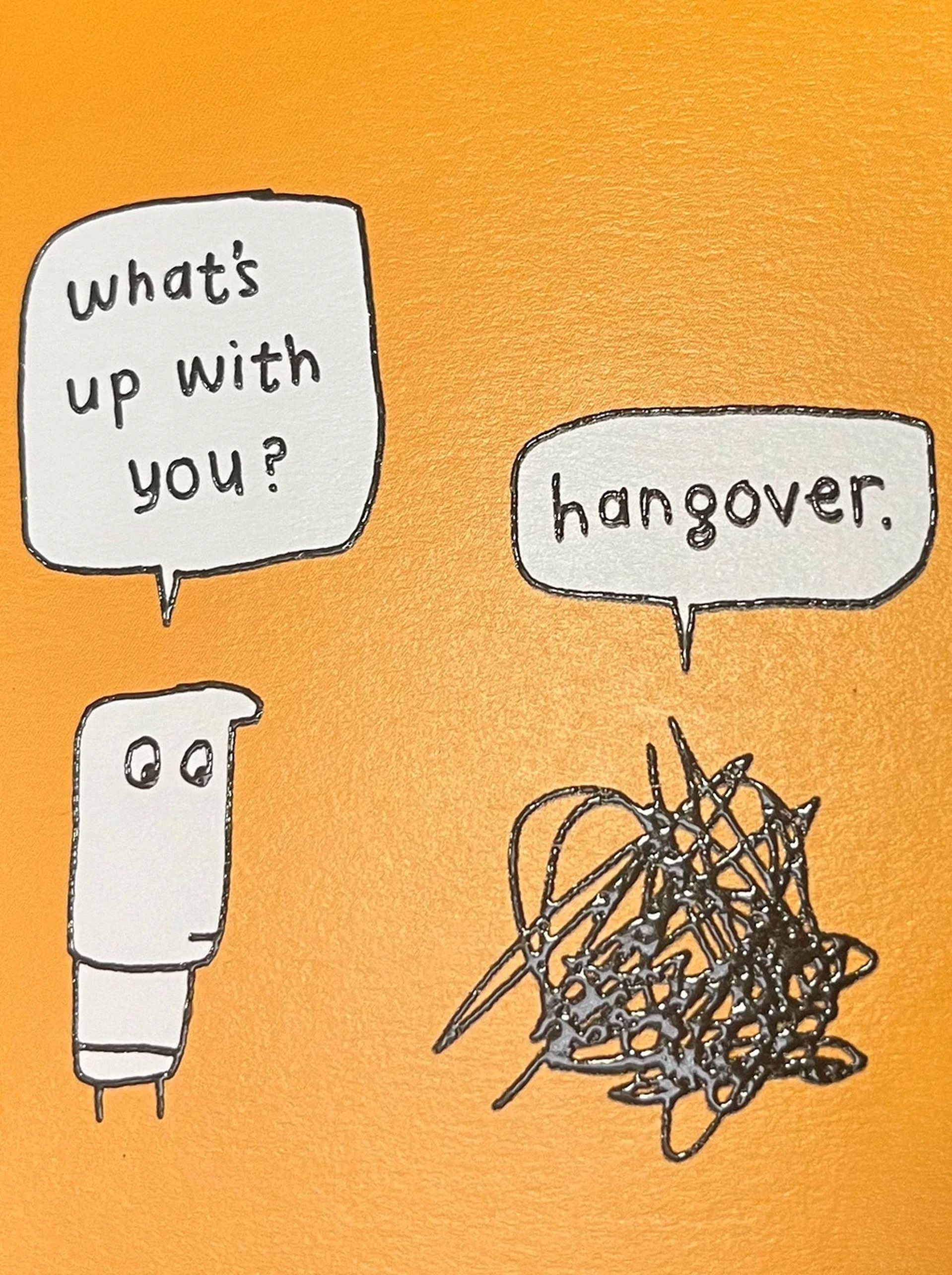 Brainbox Candy Hazel Bee Hangover Greeting Card