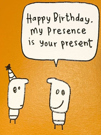 Brainbox Candy Hazel Bee My Presence Greeting Card