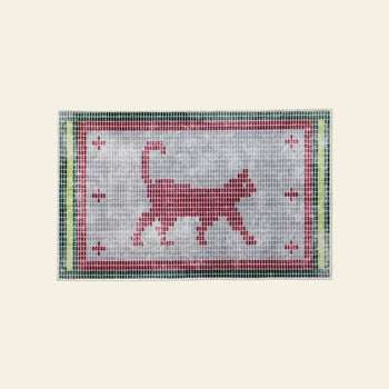 DETAIL Walking Cat Washable Rug Gray