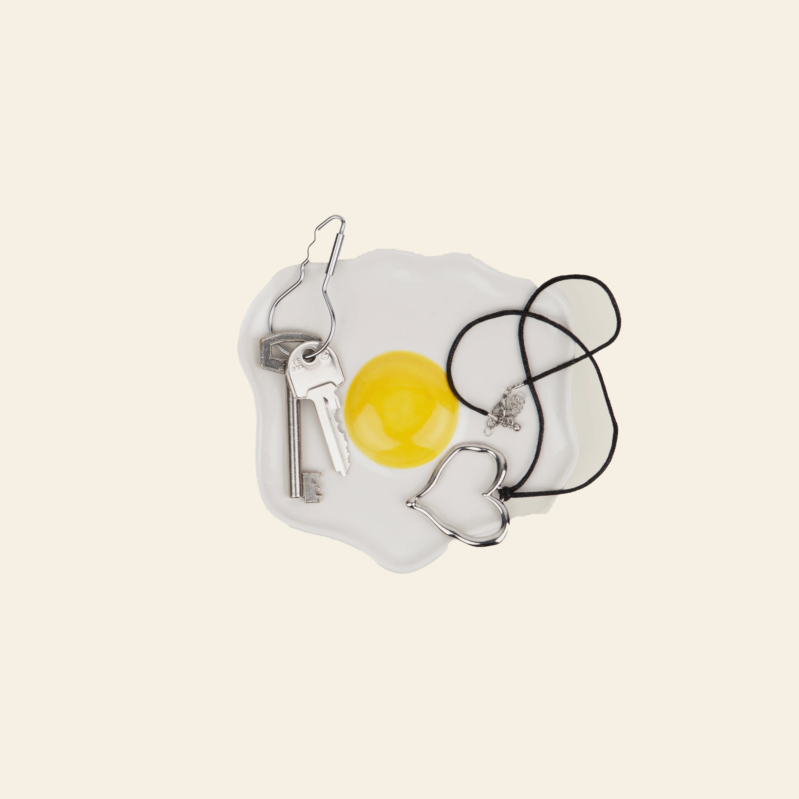 DOIY Fast Food Fried Egg Trinket Tray