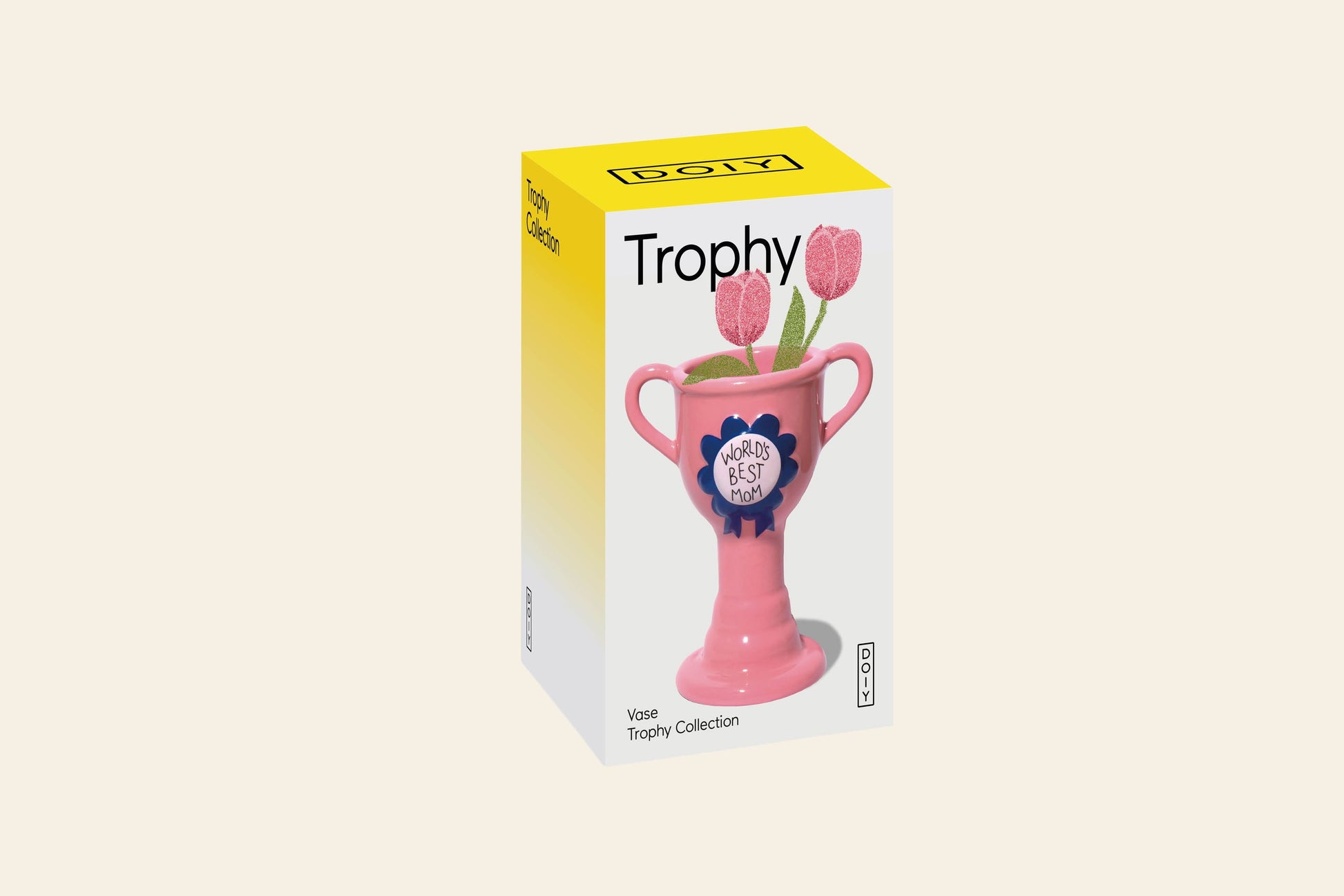 DOIY World's Best Mom Trophy Vase