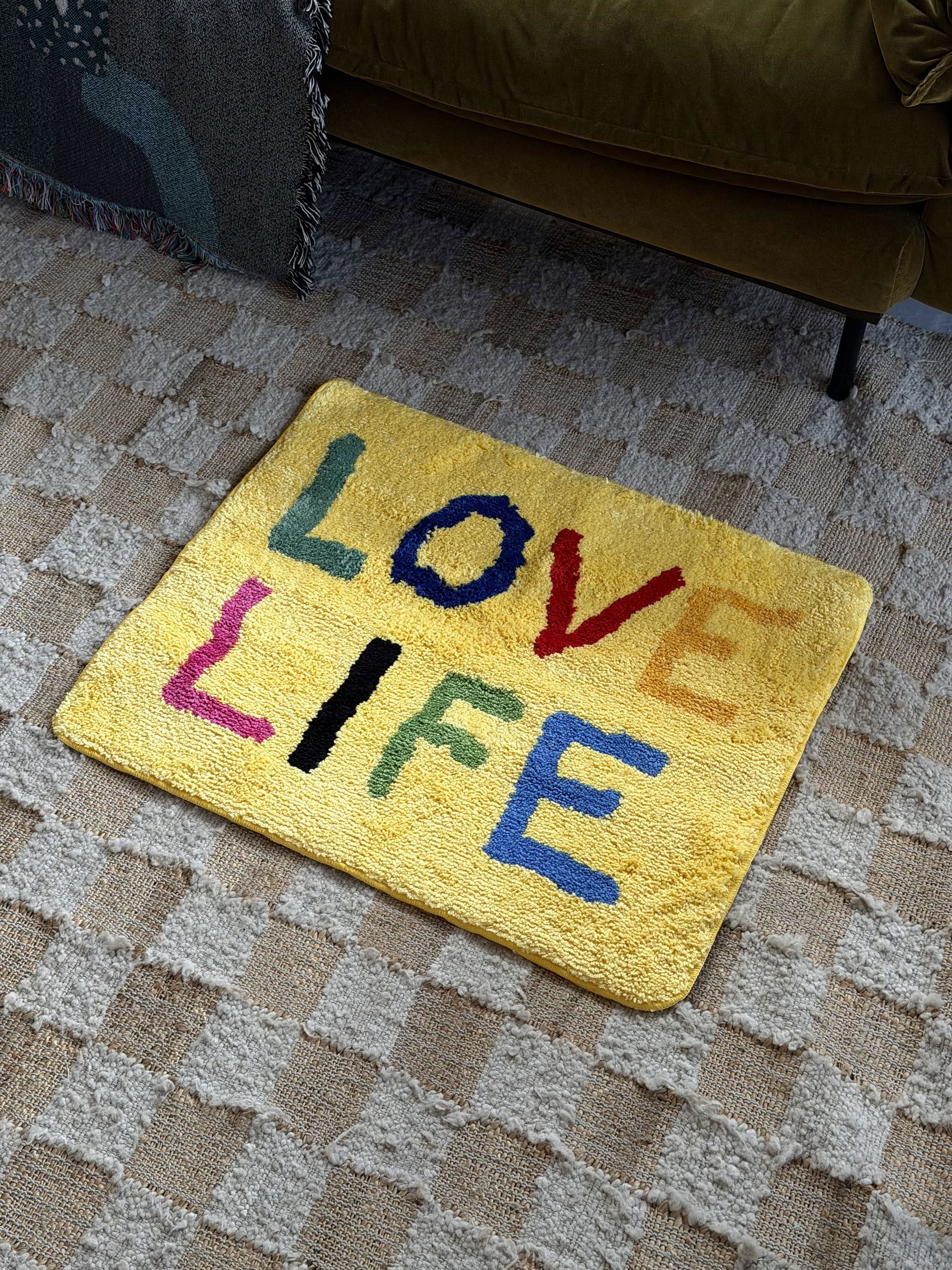 David Hockney Love Life Rug