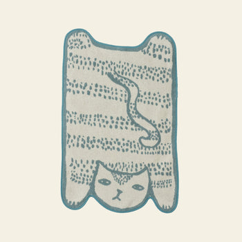 Donna Wilson Blue Cat Bath Mat