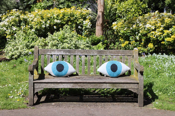 Donna Wilson Blue Eye Shaped Cushion Set of 2