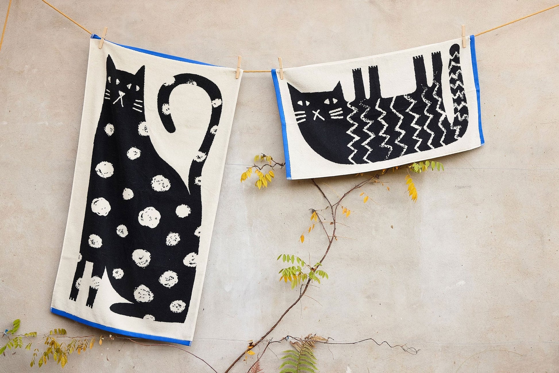 Donna Wilson Lazy Cat Hand Towel