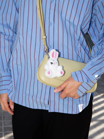 Eat My Socks Bunny Bag Charm
