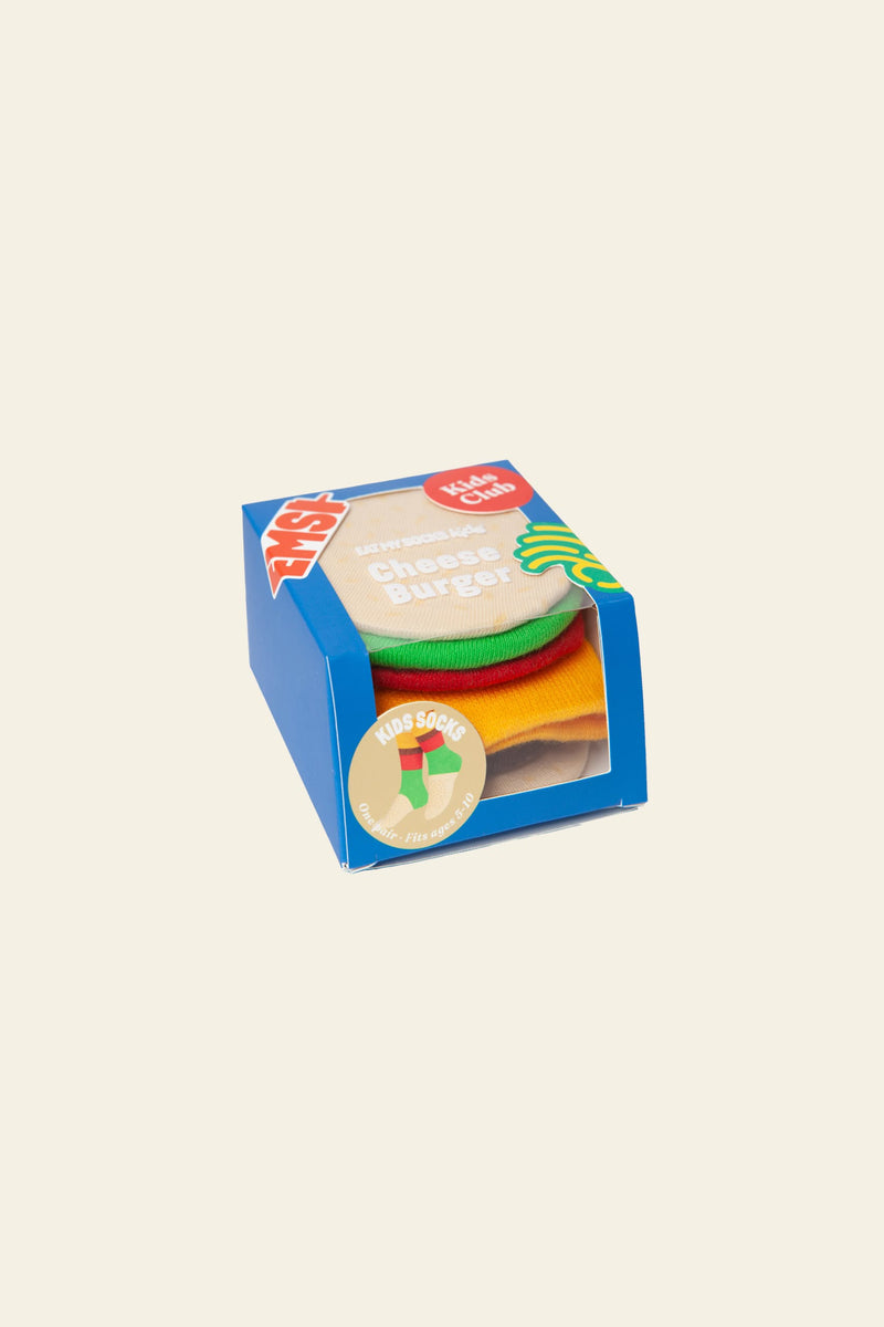 Eat My Socks Cheeseburger Kids Socks