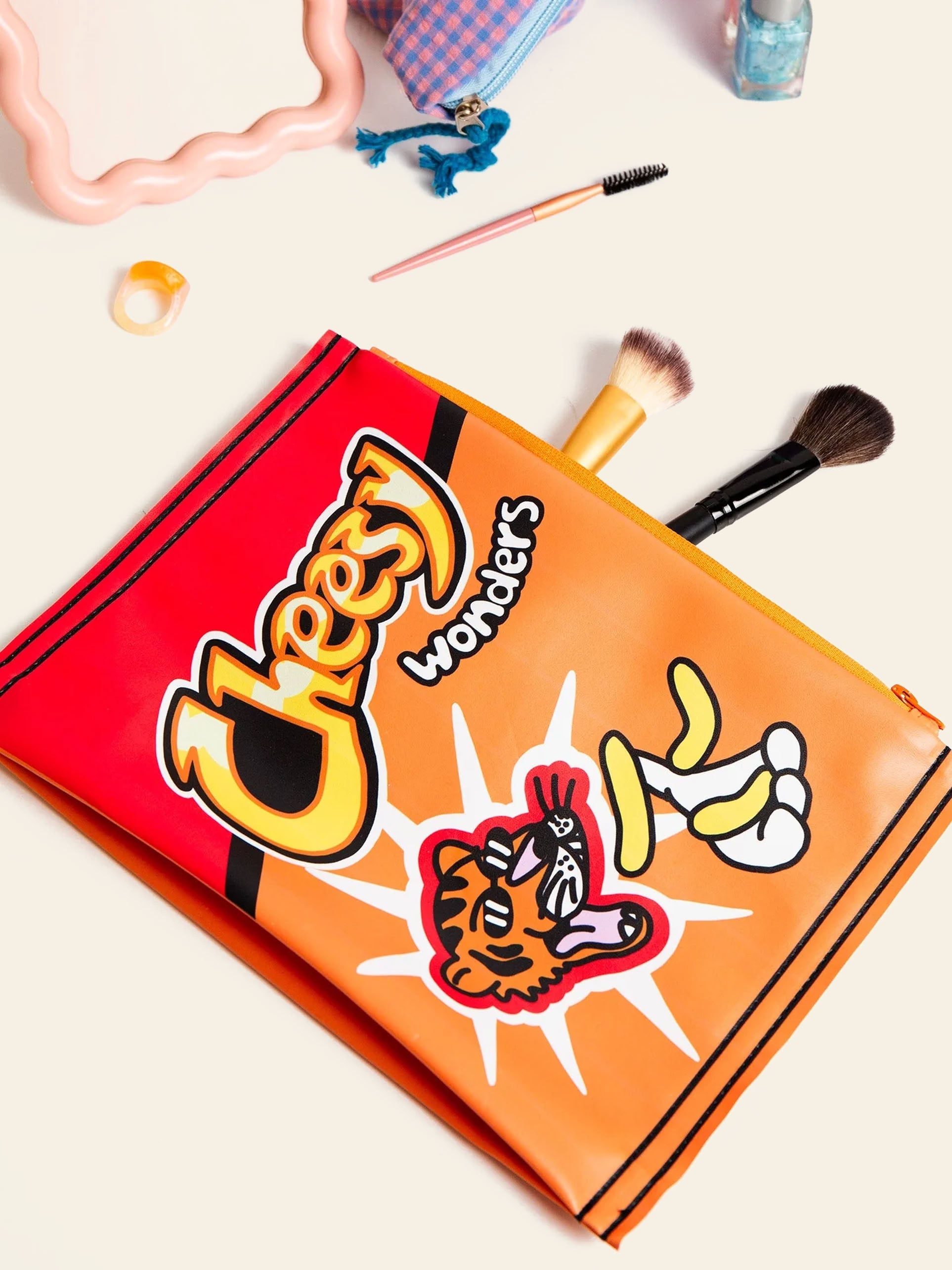Eat My Socks Cheesy Wonders Pouch Bag