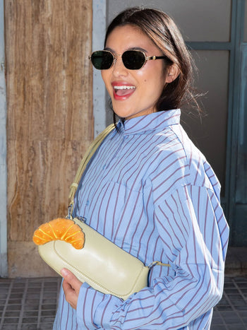 Eat My Socks Croissant Bag Charm