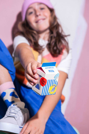 Eat My Socks Milk Kids Socks