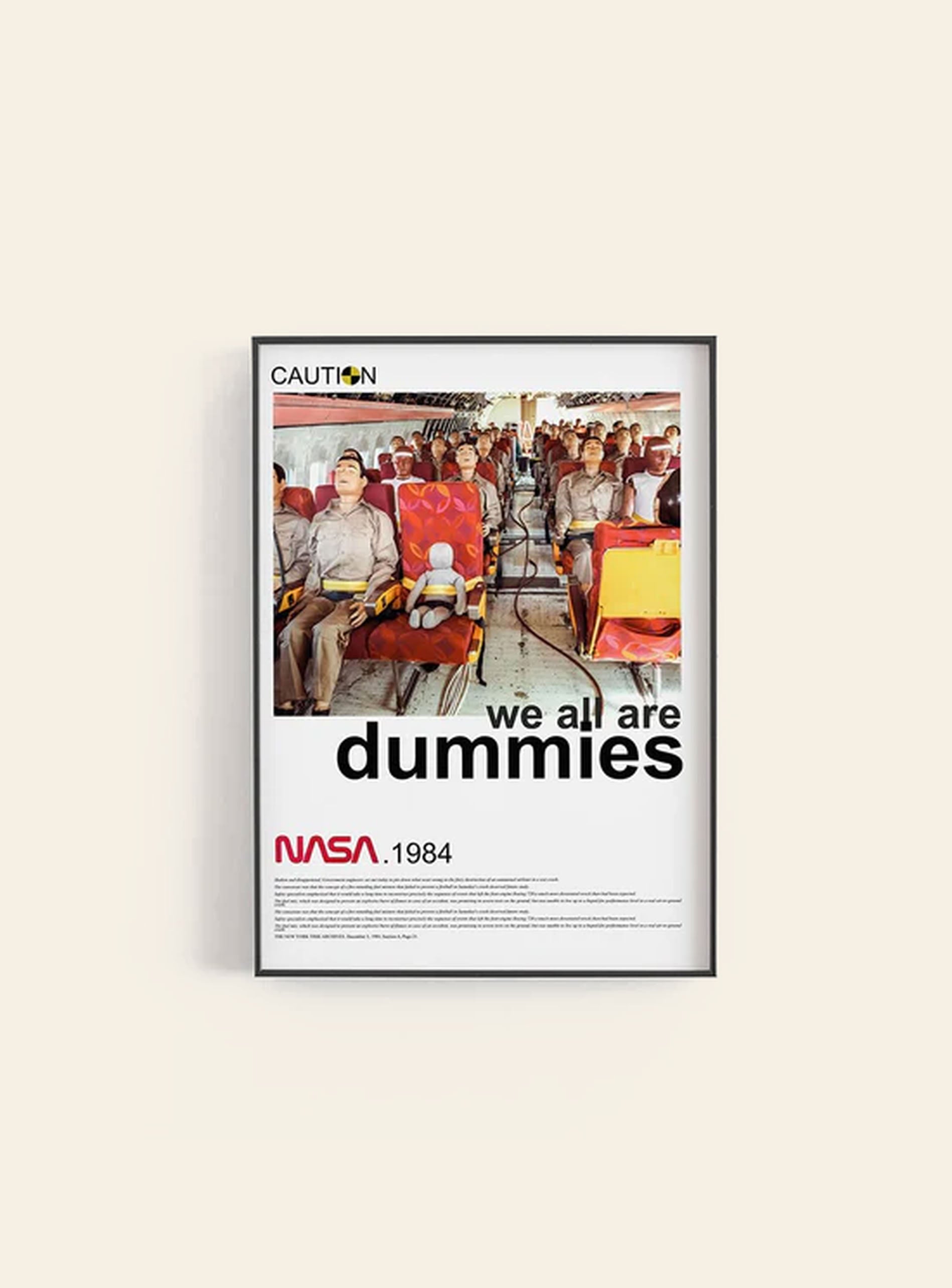 Empty Wall MAGOSC We Are All Dummies Poster (30x40)